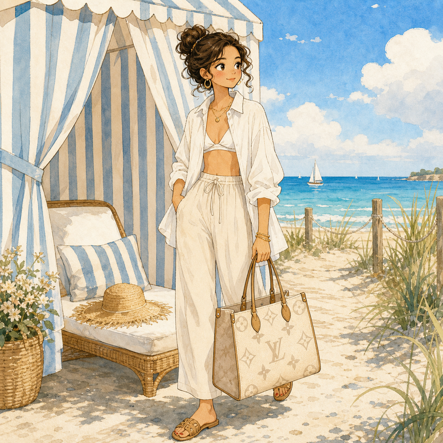 Cartoon Going to the Beach