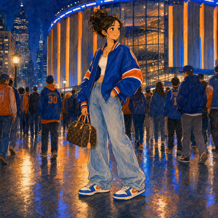 Cartoon Knicks Game